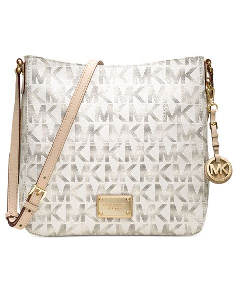 michael kors jet set shoulder bag white|Michael Kors jet set collection.